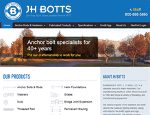 Tablet Screenshot of jhbotts.com